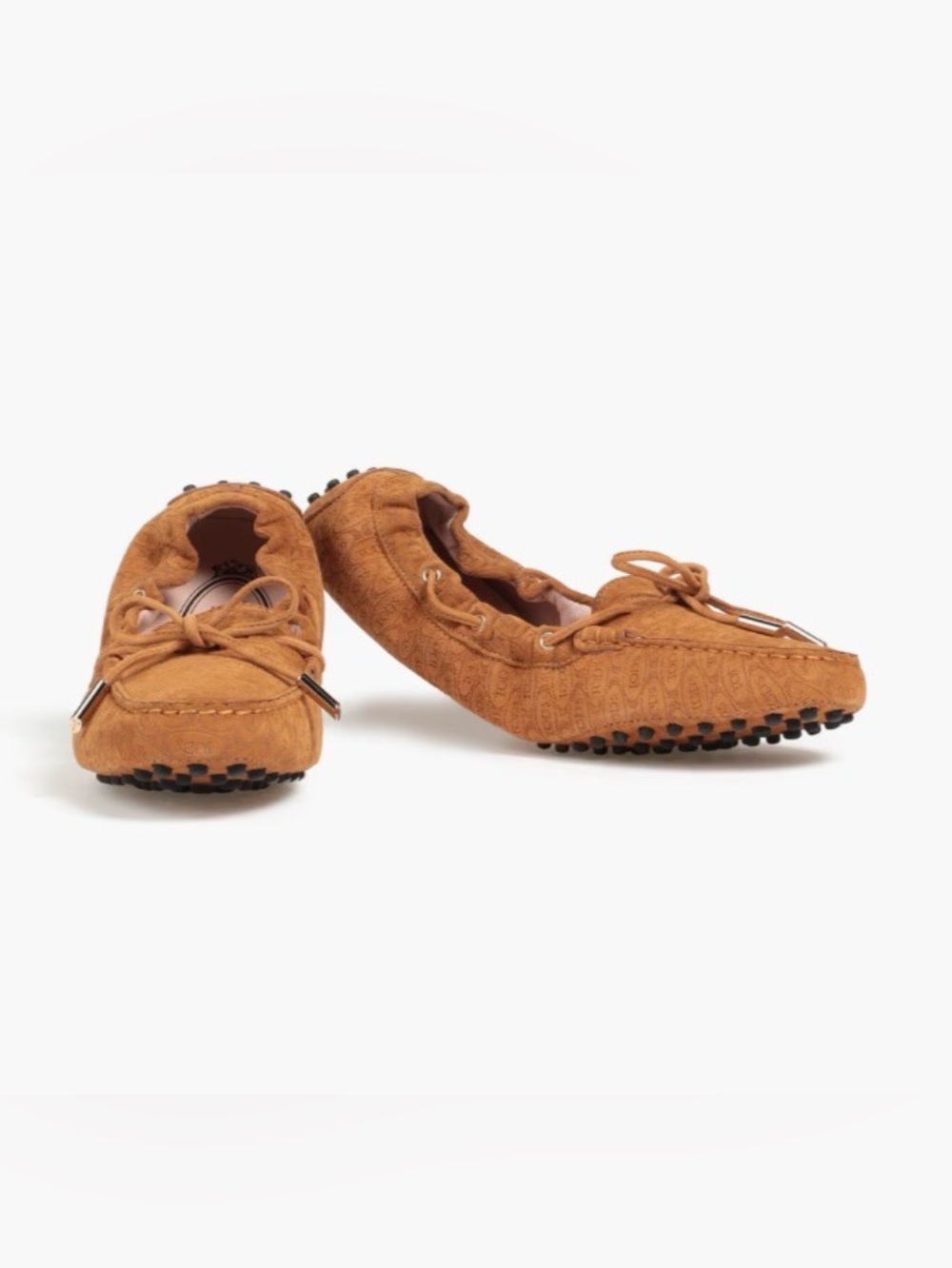Tod's Alber Elbaz Suede Driving Loafer Cognac Brown NIB